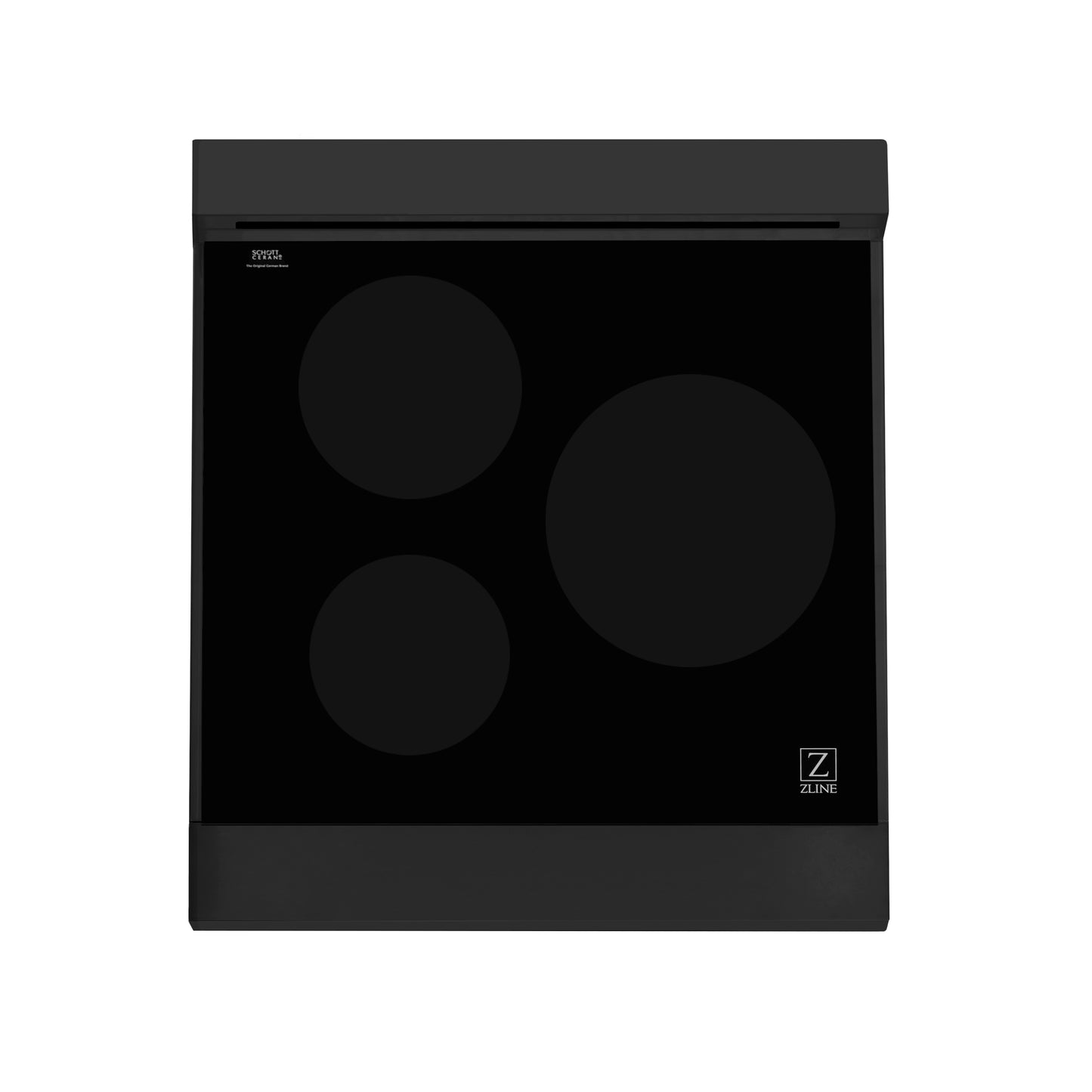 ZLINE 24" 2.8 cu. ft. Induction Range with a 3 Element Stove and Electric Oven in Black Stainless Steel (RAIND-BS-24)