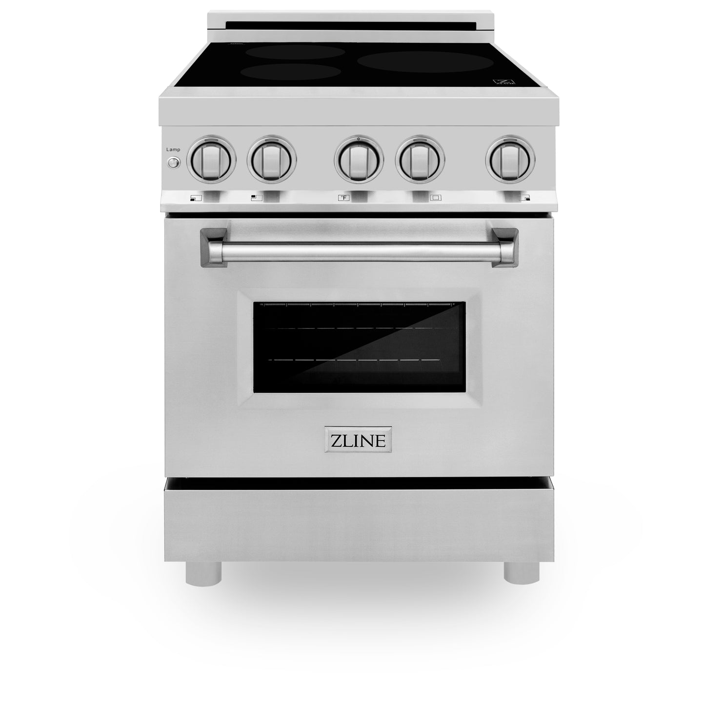 ZLINE 24" 2.8 cu. ft. Induction Range with a 3 Element Stove and Electric Oven in Stainless Steel (RAIND-24)