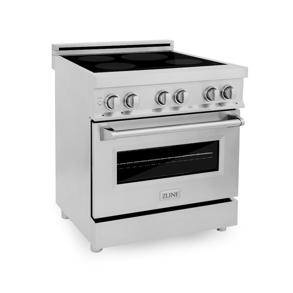 ZLINE 30" 4.0 cu. ft. Induction Range with a 4 Element Stove and Electric Oven in Stainless Steel (RAIND-30)