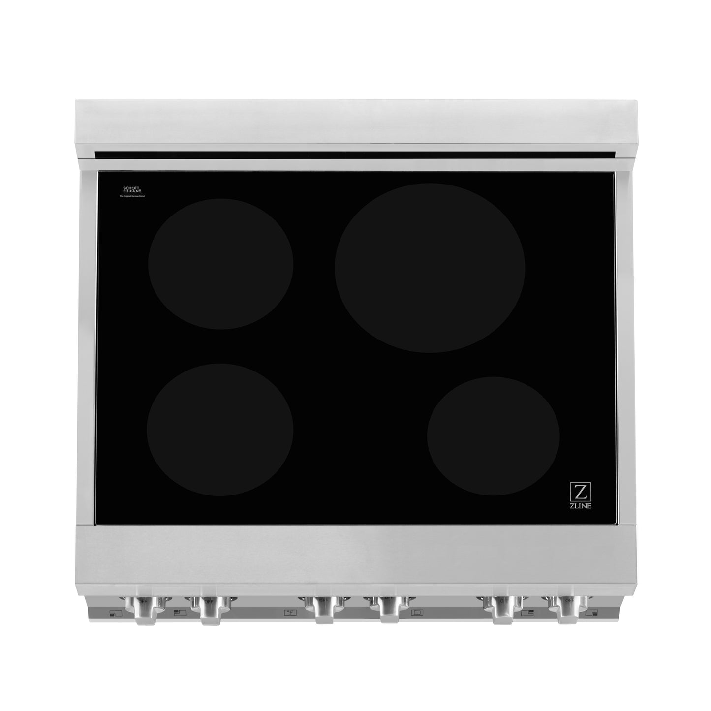 ZLINE 30" 4.0 cu. ft. Induction Range with a 4 Element Stove and Electric Oven in Stainless Steel (RAIND-30)